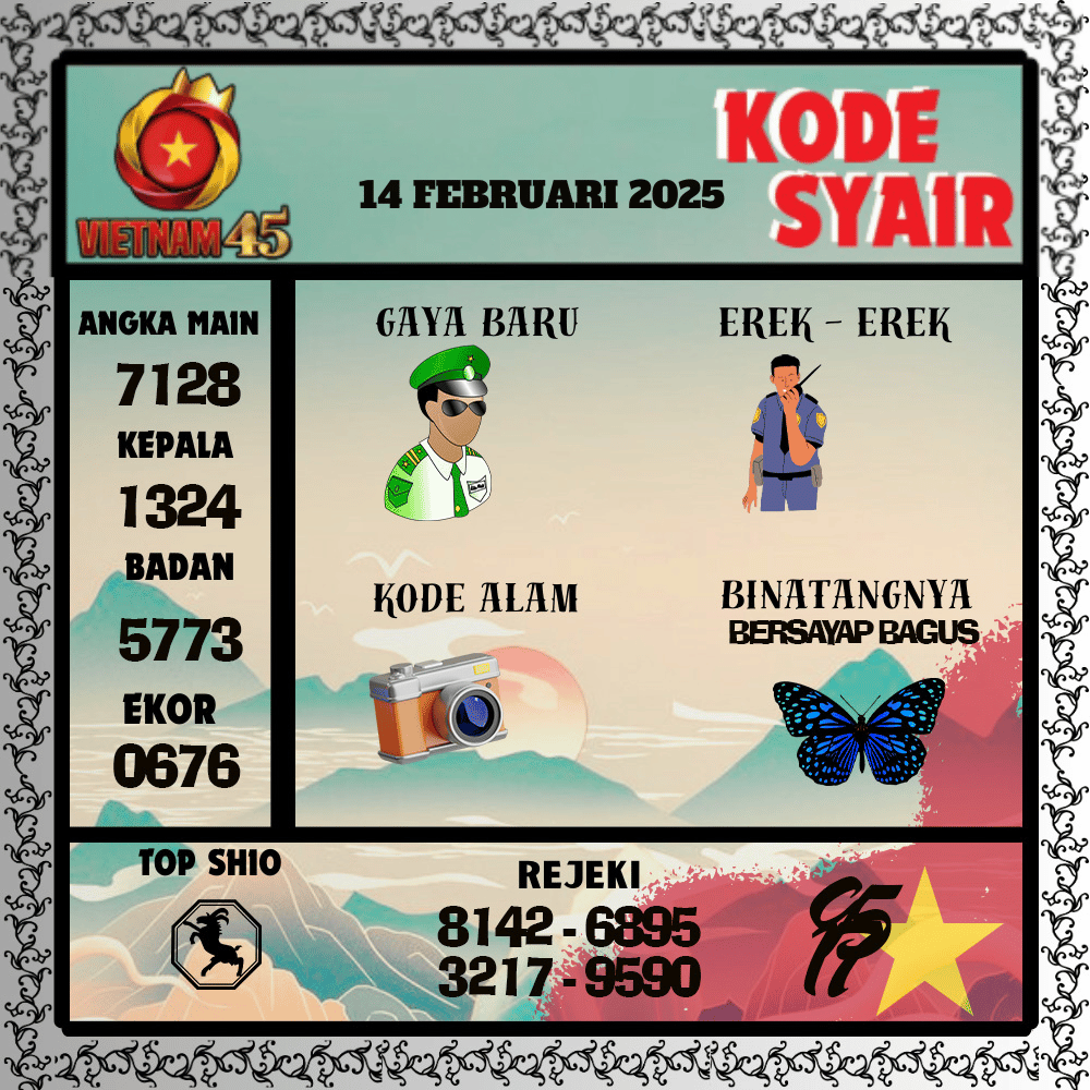 Kode Syair Vietnam45 Pools - Februari Pools
