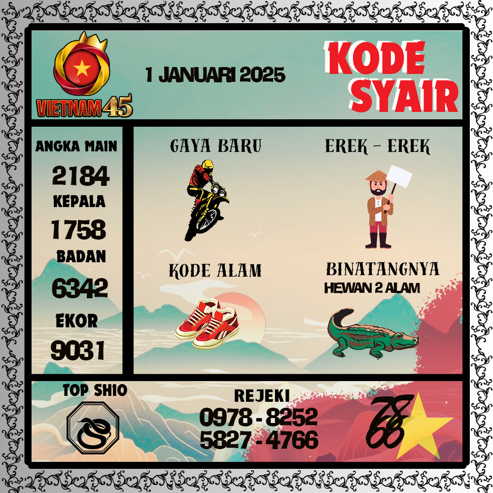 Kode Syair Vietnam45 Pools - Januari Pools
