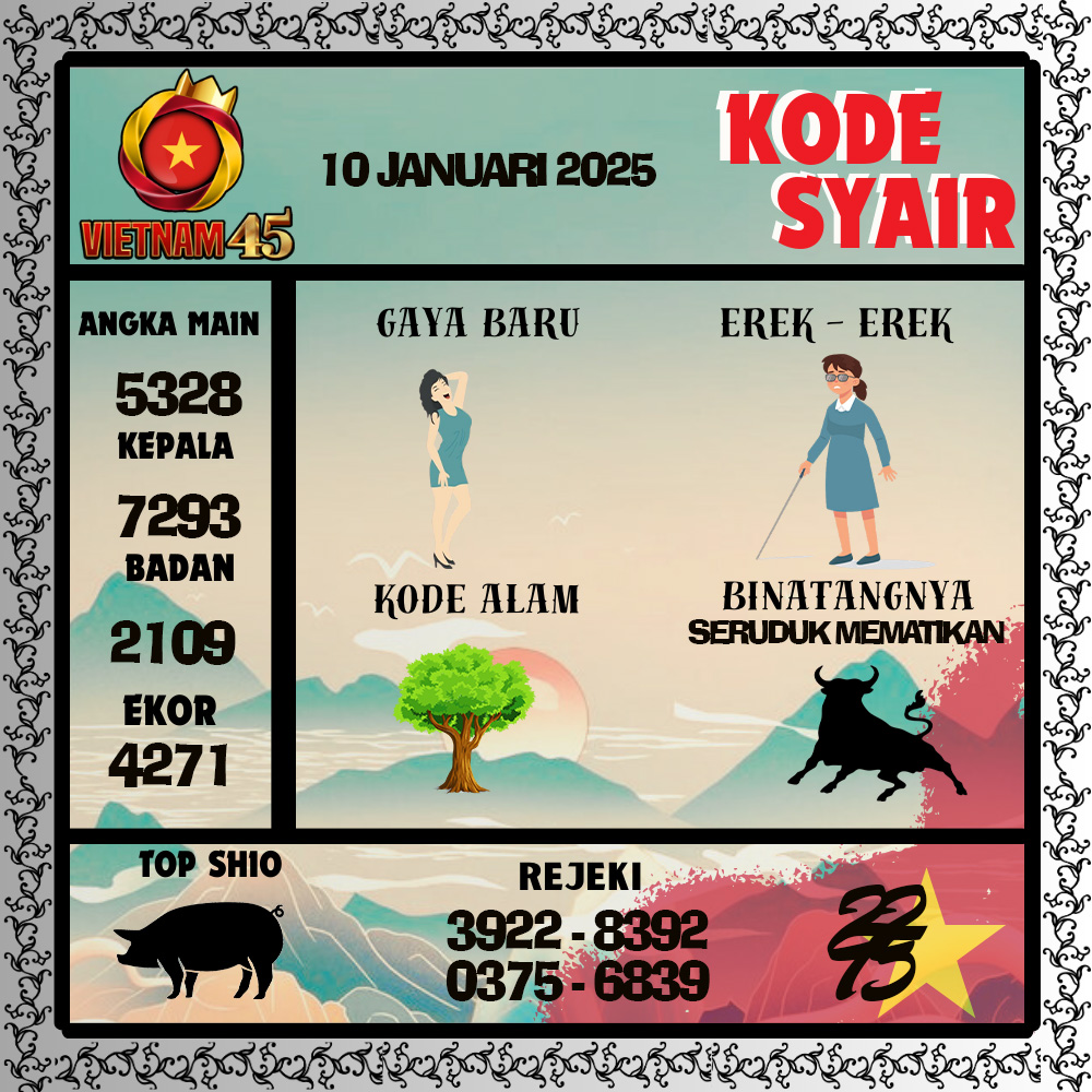 Kode Syair Vietnam45 Pools - Januari Pools
