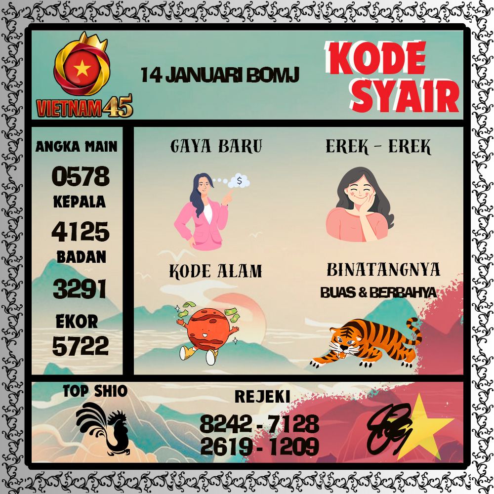 Kode Syair Vietnam45 Pools - Januari Pools
