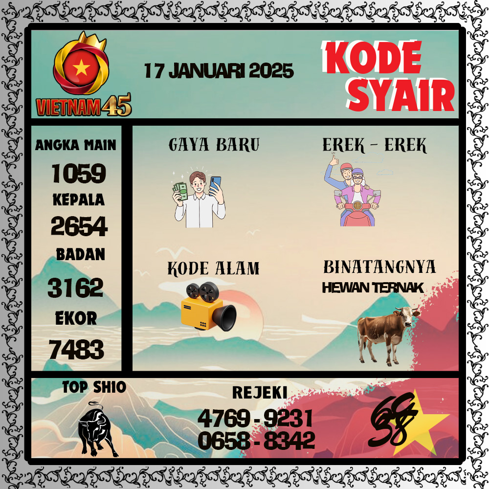 Kode Syair Vietnam45 Pools - Januari Pools
