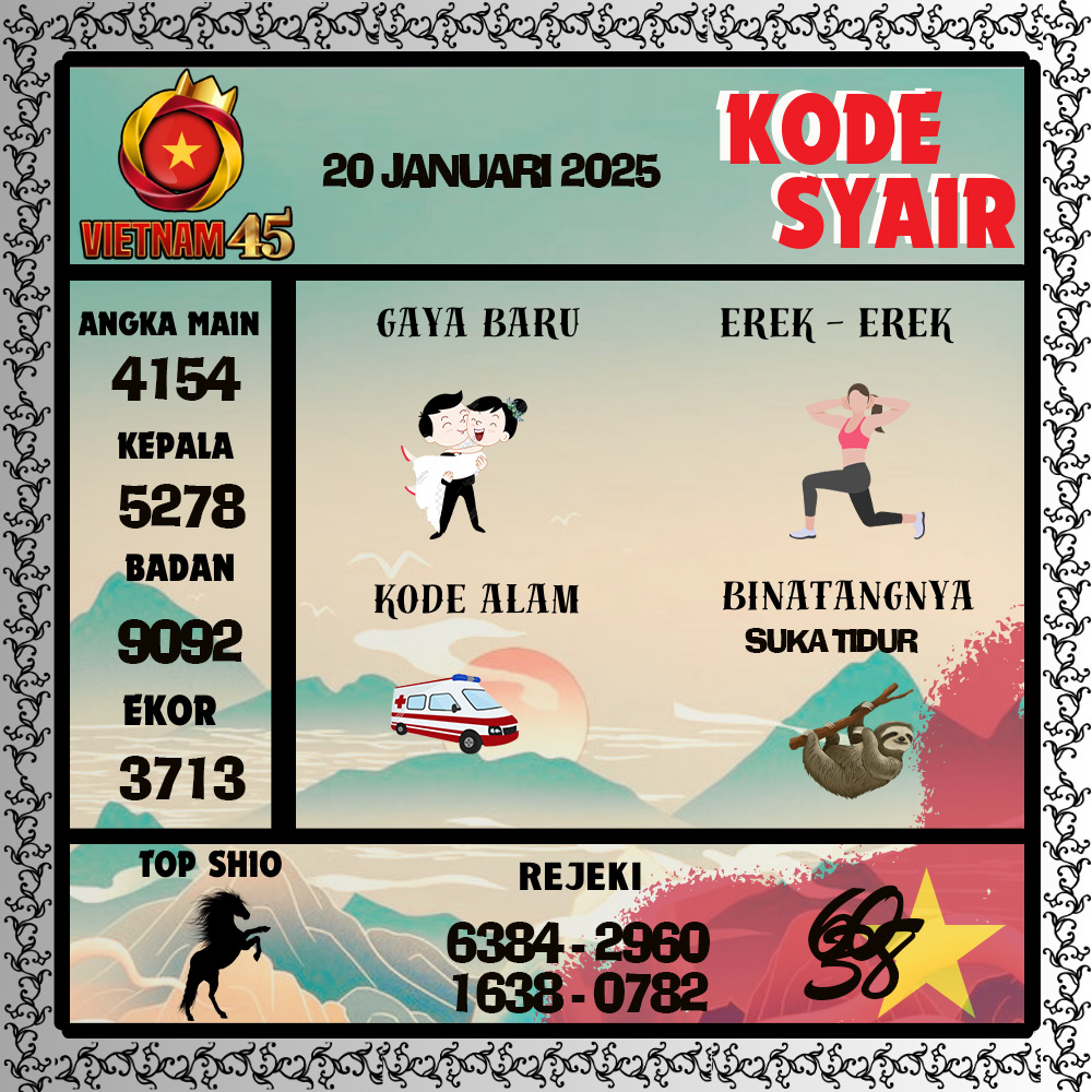 Kode Syair Vietnam45 Pools - Januari Pools
