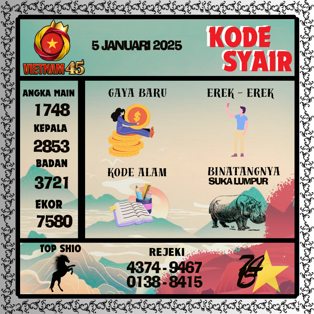 Kode Syair Vietnam45 Pools - Januari Pools
