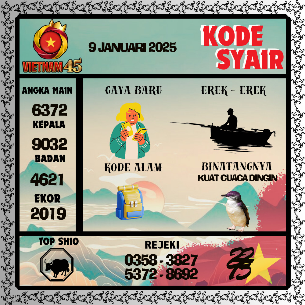 Kode Syair Vietnam45 Pools - Januari Pools
