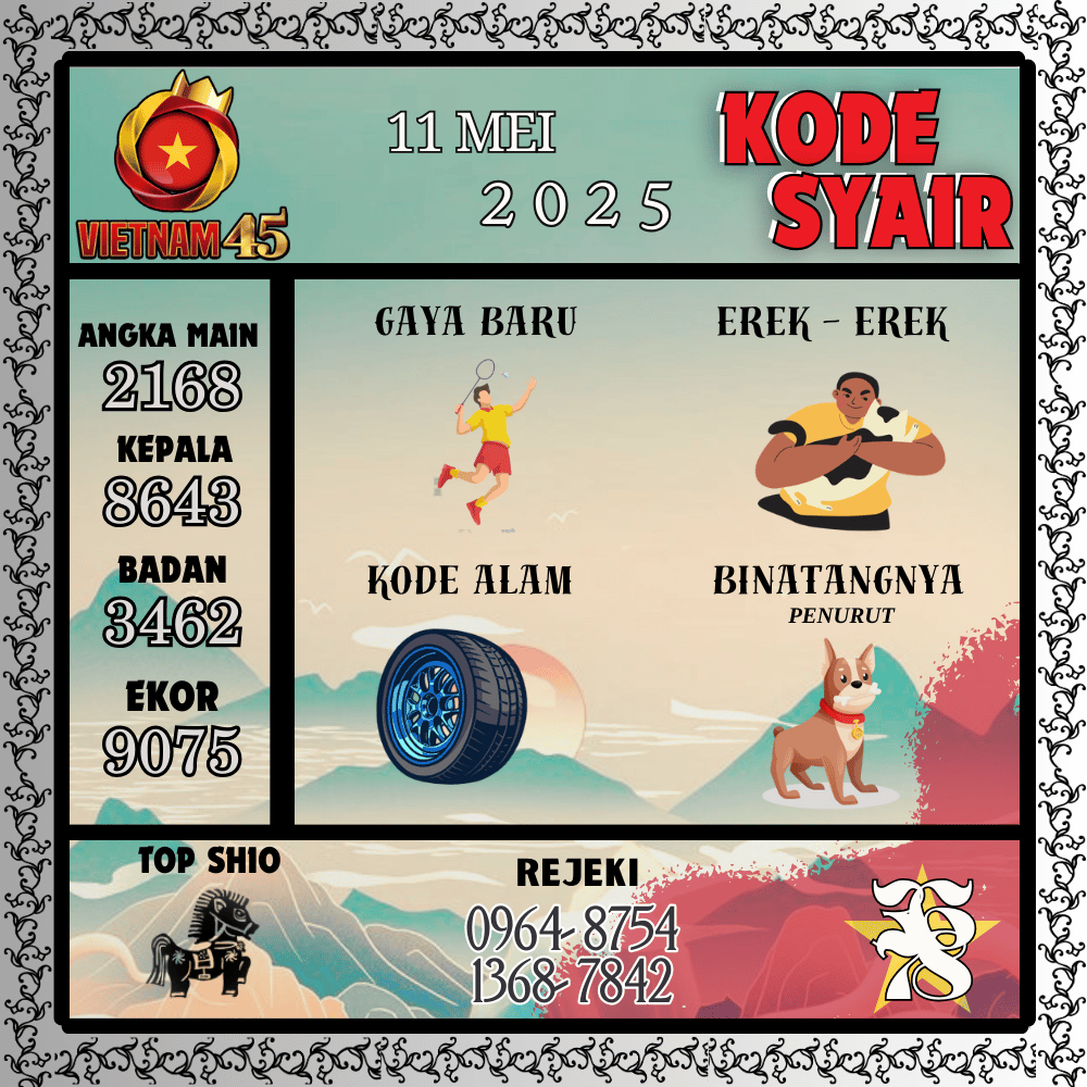 Kode Syair Vietnam Pools - Mei Pools