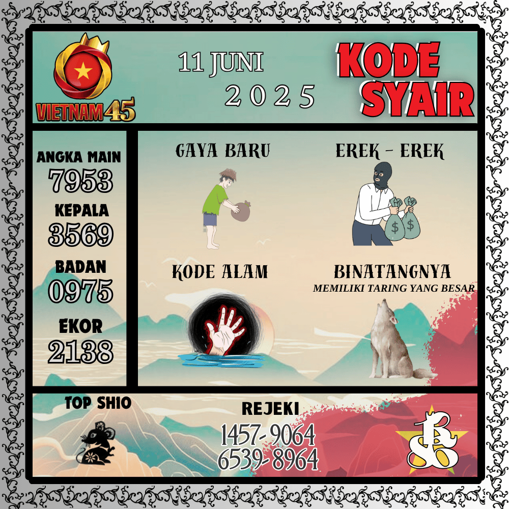 Kode Syair Vietnam Pools - Juni Pools
