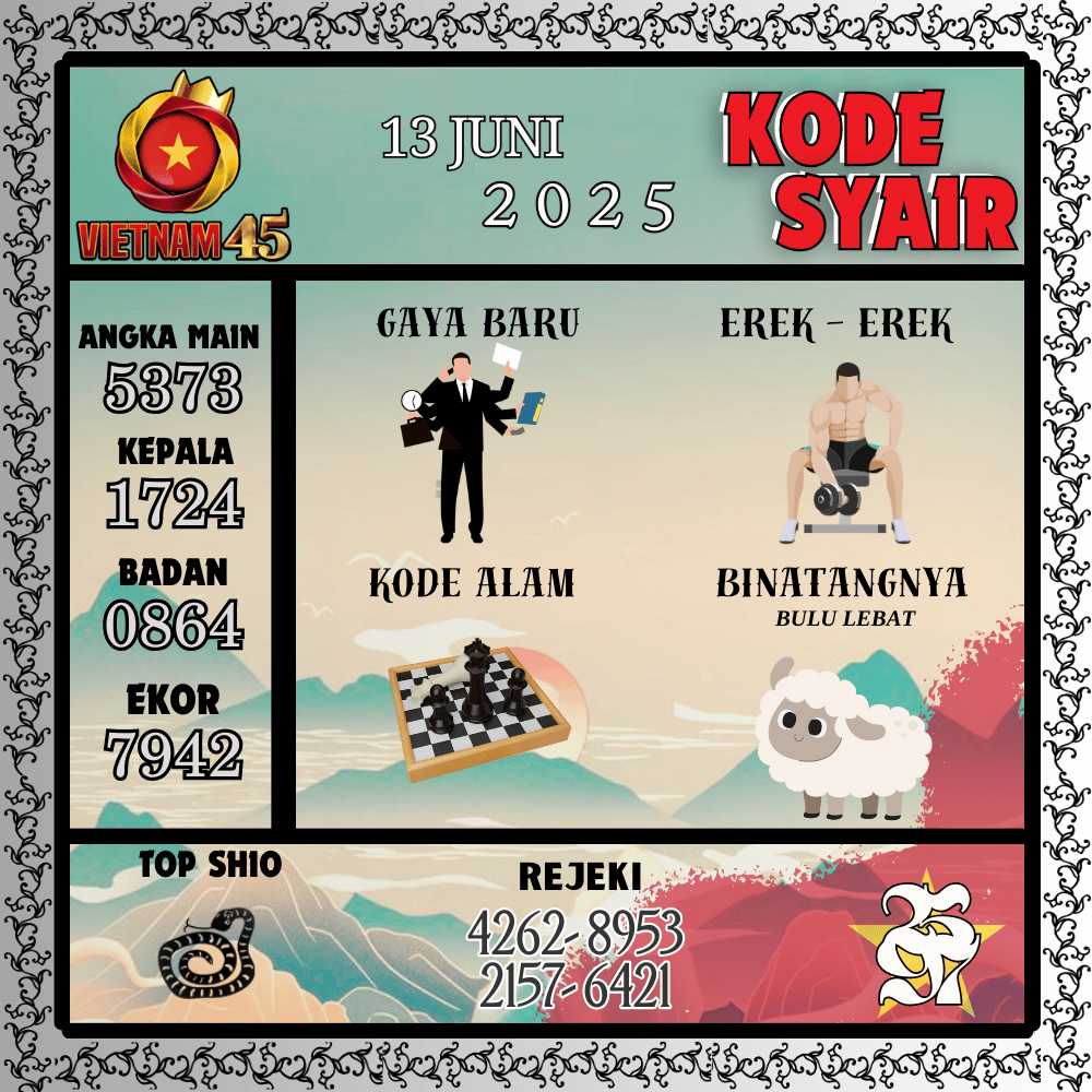 Kode Syair Vietnam Pools - Juni Pools