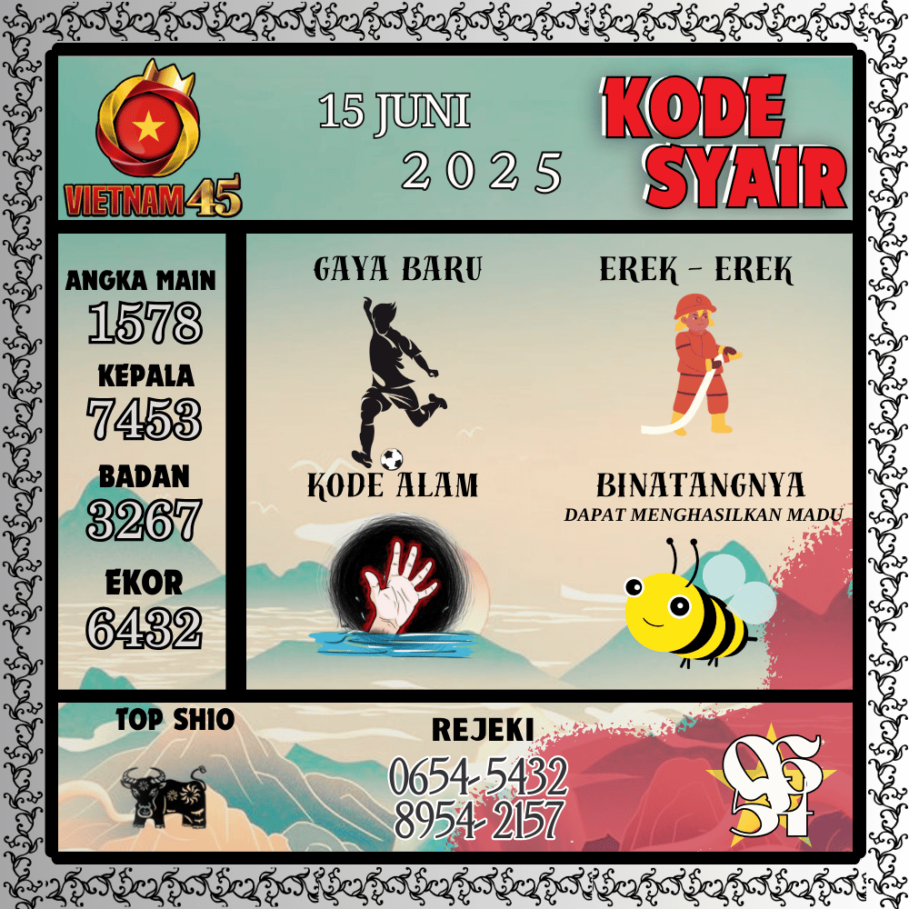 Kode Syair Vietnam Pools - Juni Pools