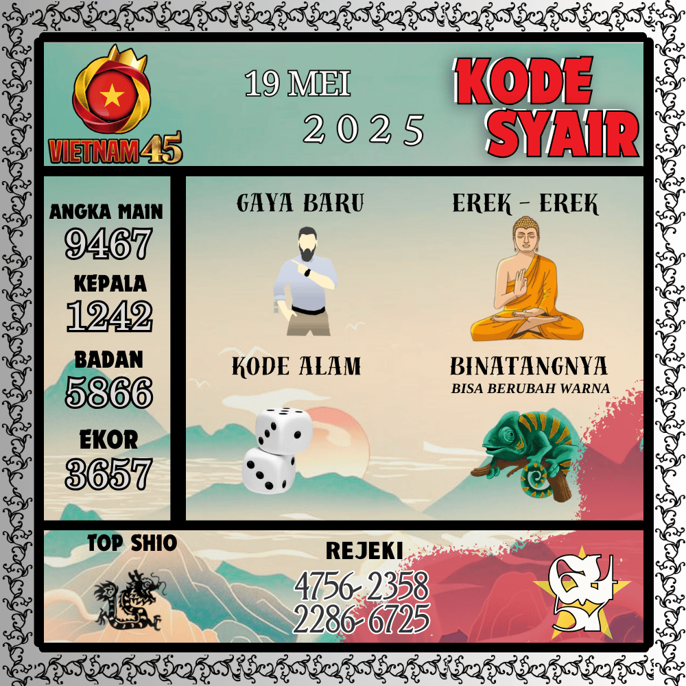 Kode Syair Vietnam Pools - Mei Pools