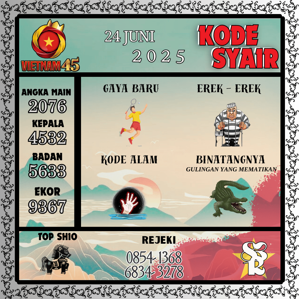 Kode Syair Vietnam Pools - Juni Pools