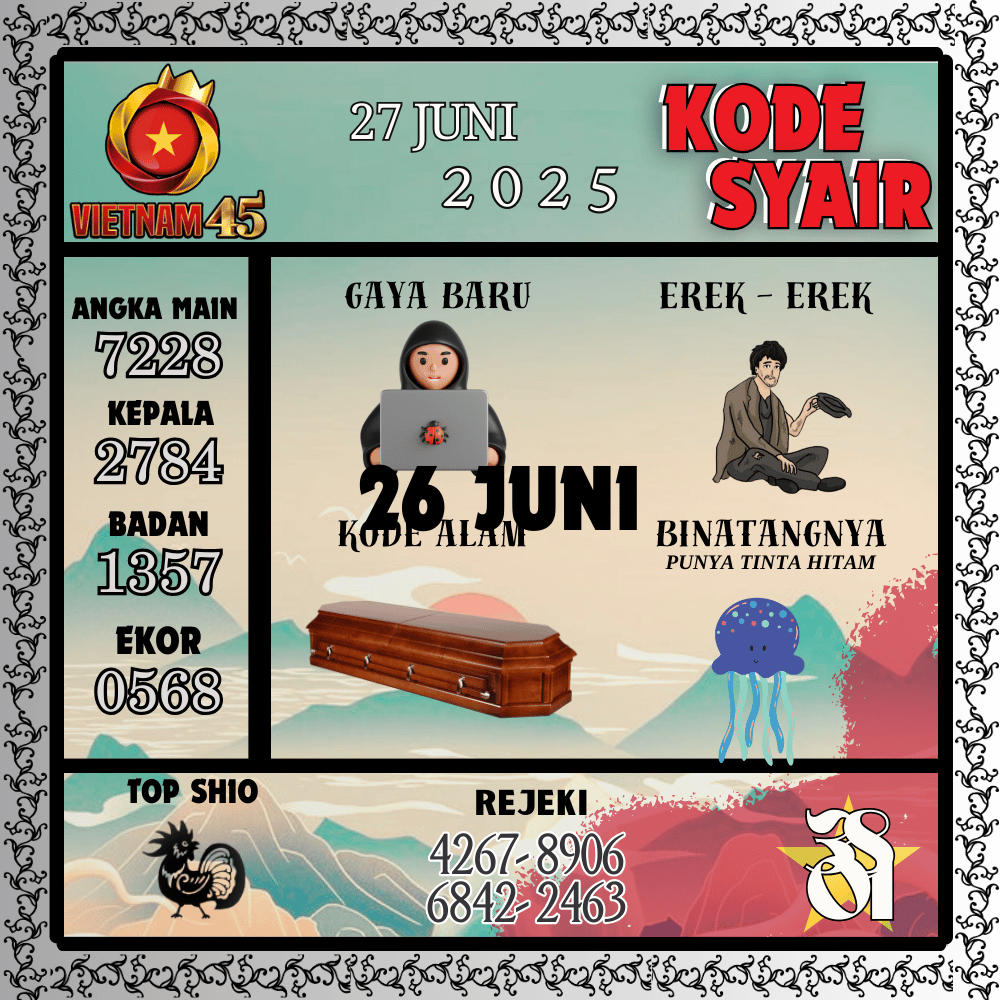 Kode Syair Vietnam Pools - Juni Pools