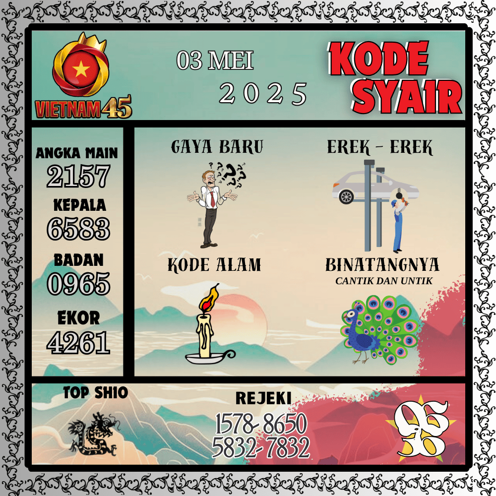 Kode Syair Vietnam Pools - Mei Pools