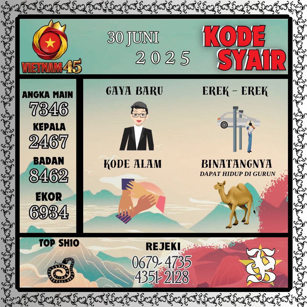 Kode Syair Vietnam Pools - Juni Pools