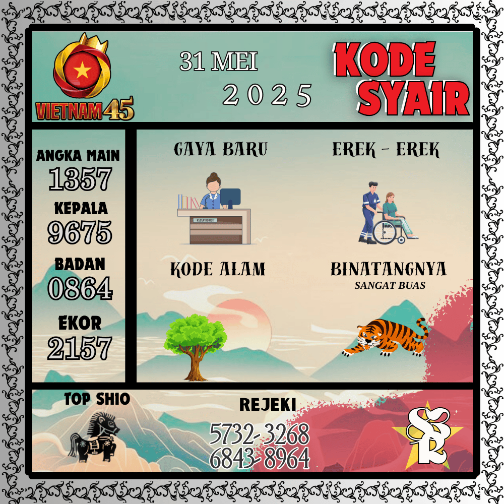 Kode Syair Vietnam Pools - Mei Pools