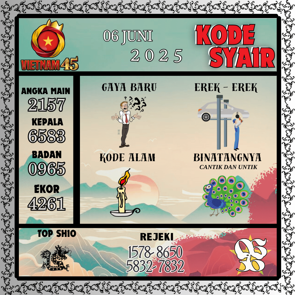 Kode Syair Vietnam Pools - Juni Pools