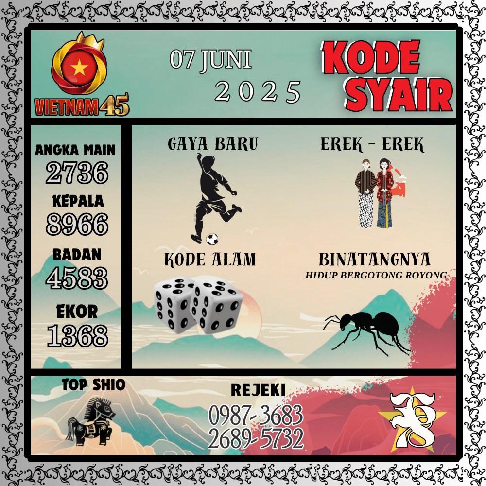 Kode Syair Vietnam Pools - Juni Pools