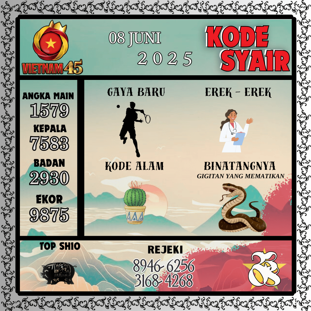 Kode Syair Vietnam Pools - Juni Pools