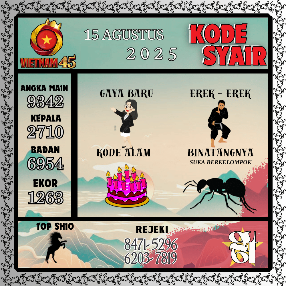 Kode Syair Vietnam Pools - Agustus Pools
