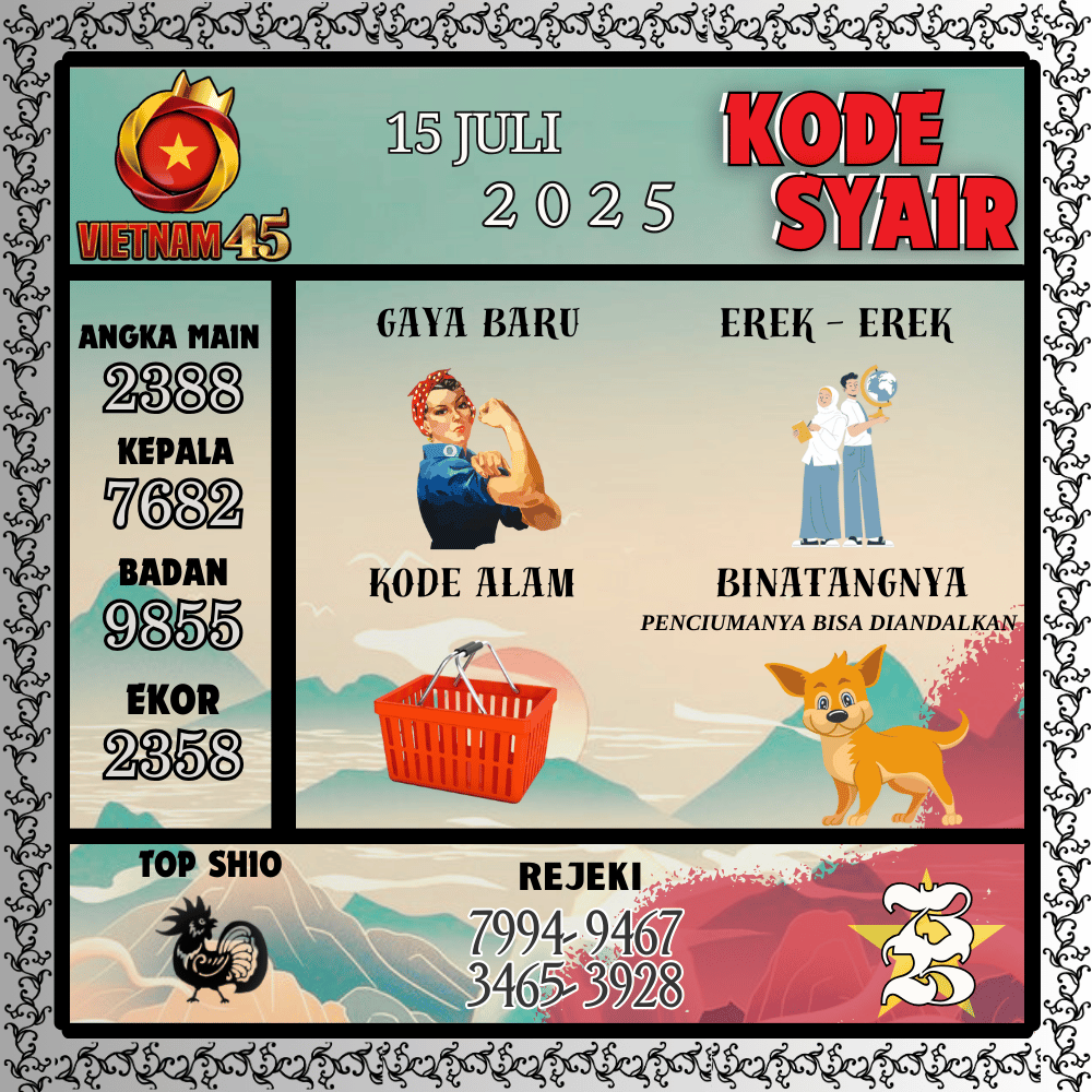 Kode Syair Vietnam Pools - Juli Pools