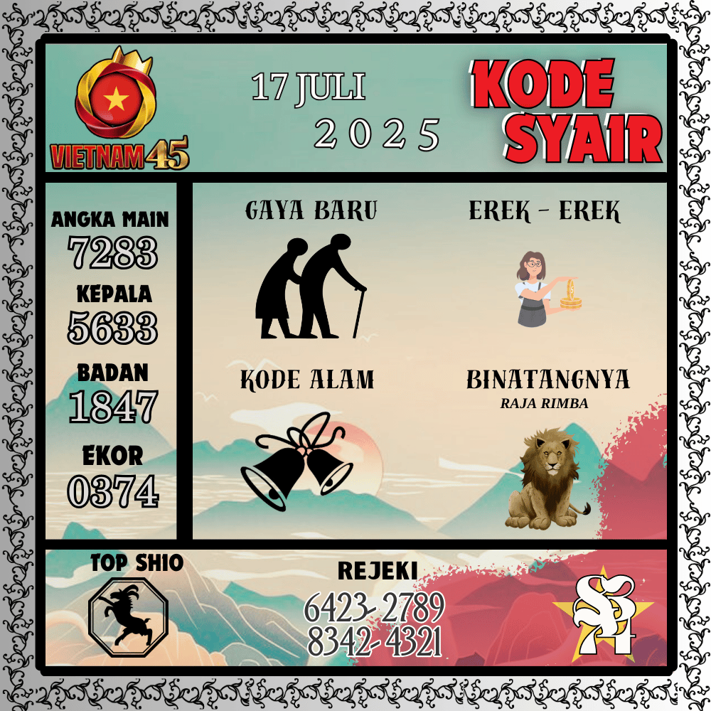 Kode Syair Vietnam Pools - Juli Pools
