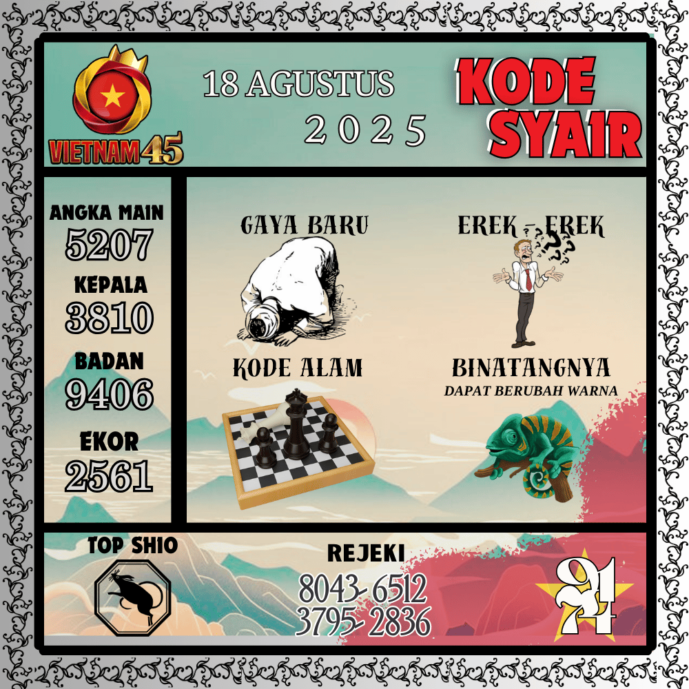 Kode Syair Vietnam Pools - Agustus Pools