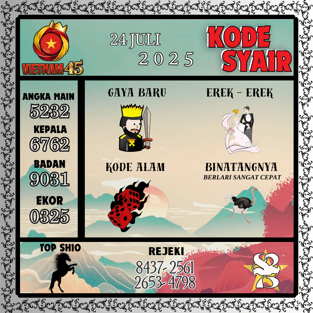 Kode Syair Vietnam Pools - Juli Pools