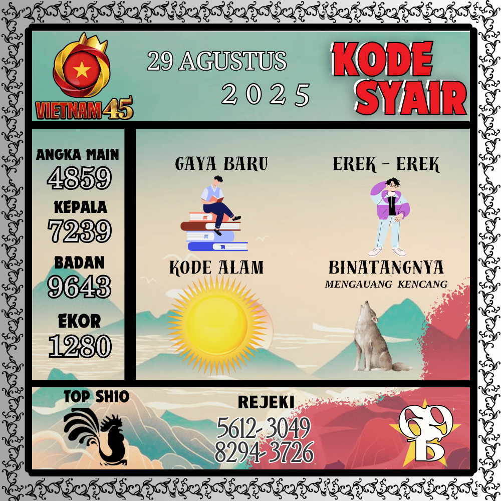 Kode Syair Vietnam Pools - Agustus Pools