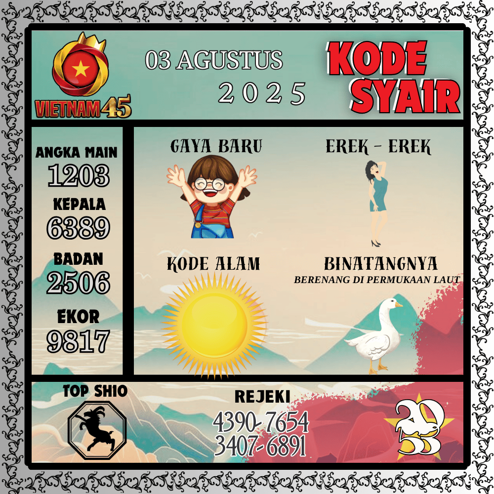 Kode Syair Vietnam Pools - Agustus Pools