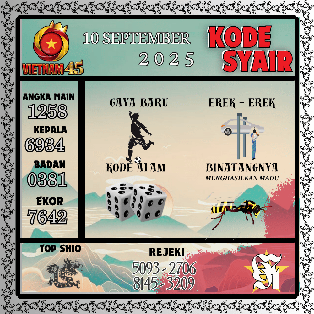 Kode Syair Vietnam Pools - September Pools