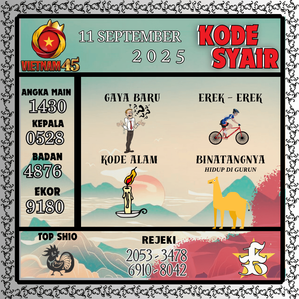 Kode Syair Vietnam Pools - September Pools
