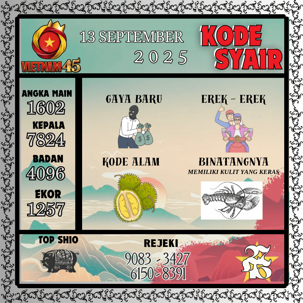 Kode Syair Vietnam Pools - September Pools