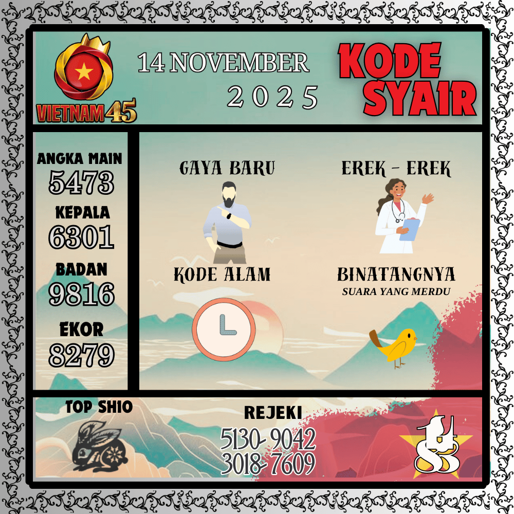 Kode Syair Vietnam Pools - November Pools