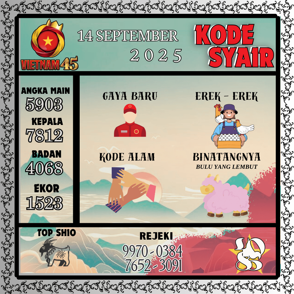 Kode Syair Vietnam Pools - September Pools