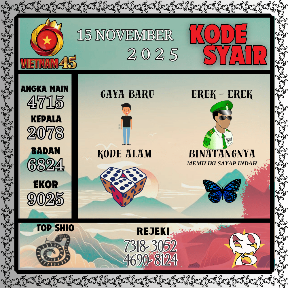 Kode Syair Vietnam Pools - November Pools