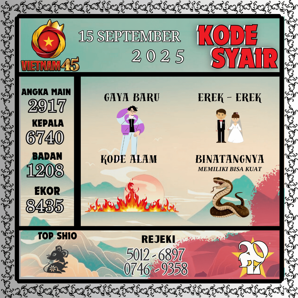 Kode Syair Vietnam Pools - September Pools