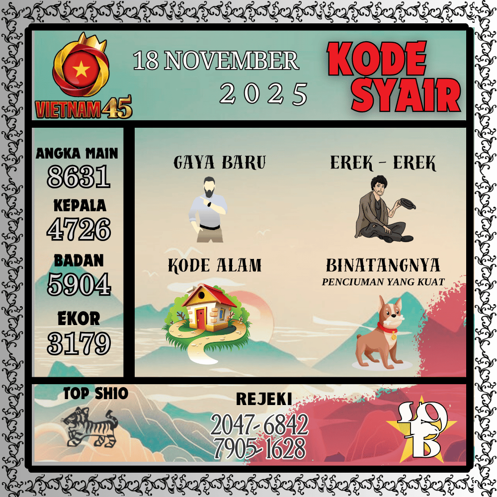 Kode Syair Vietnam Pools - November Pools