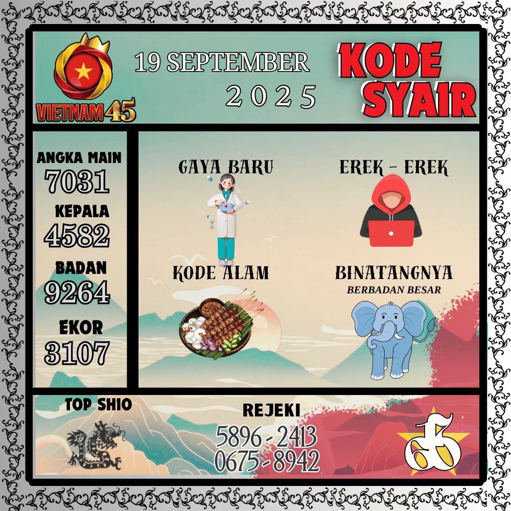 Kode Syair Vietnam Pools - September Pools