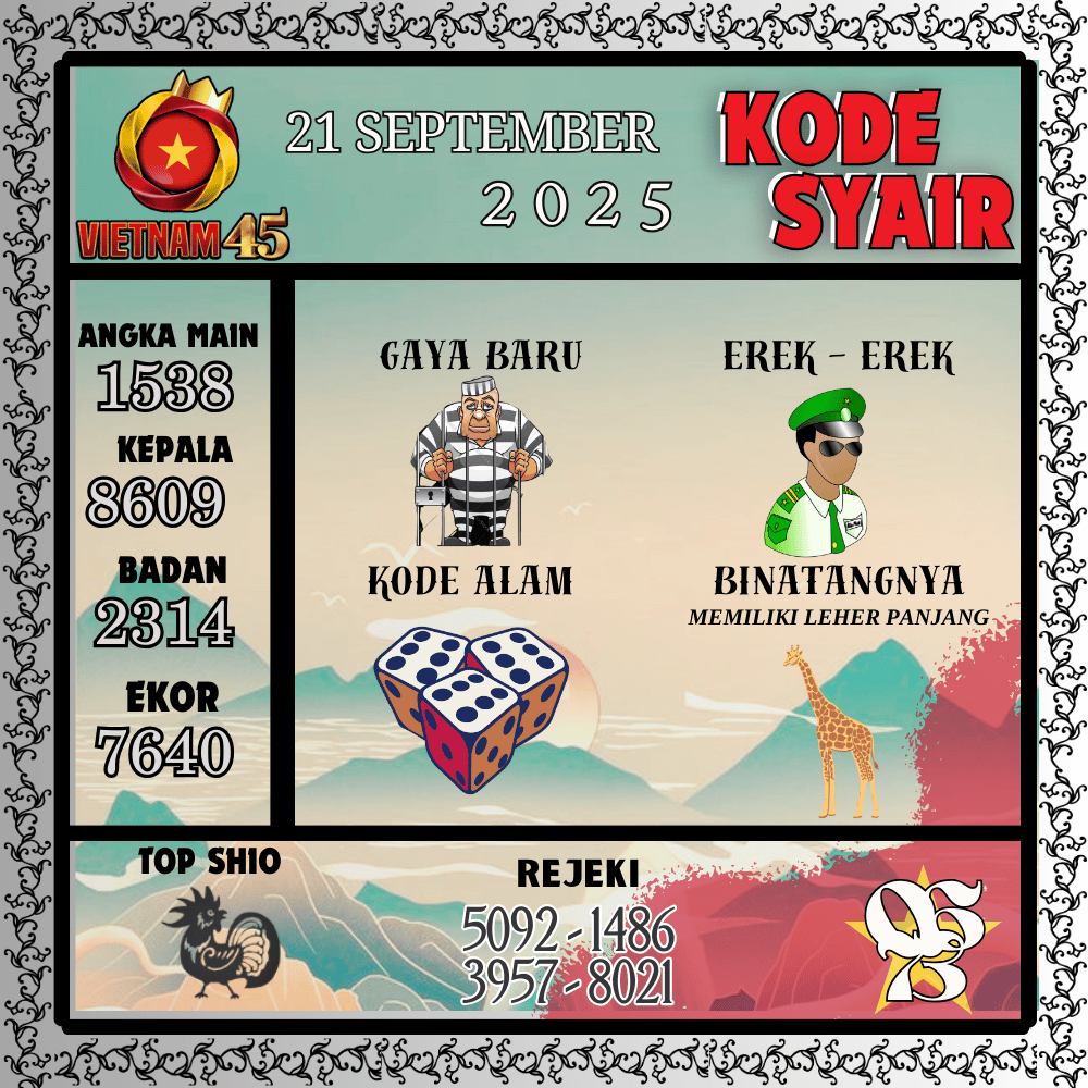 Kode Syair Vietnam Pools - September Pools