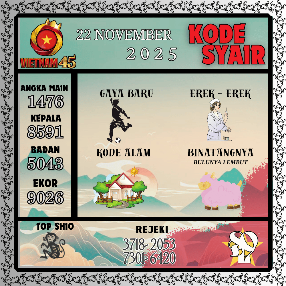 Kode Syair Vietnam Pools - November Pools