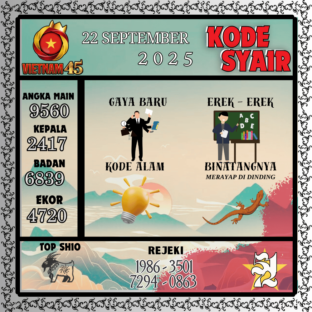 Kode Syair Vietnam Pools - September Pools