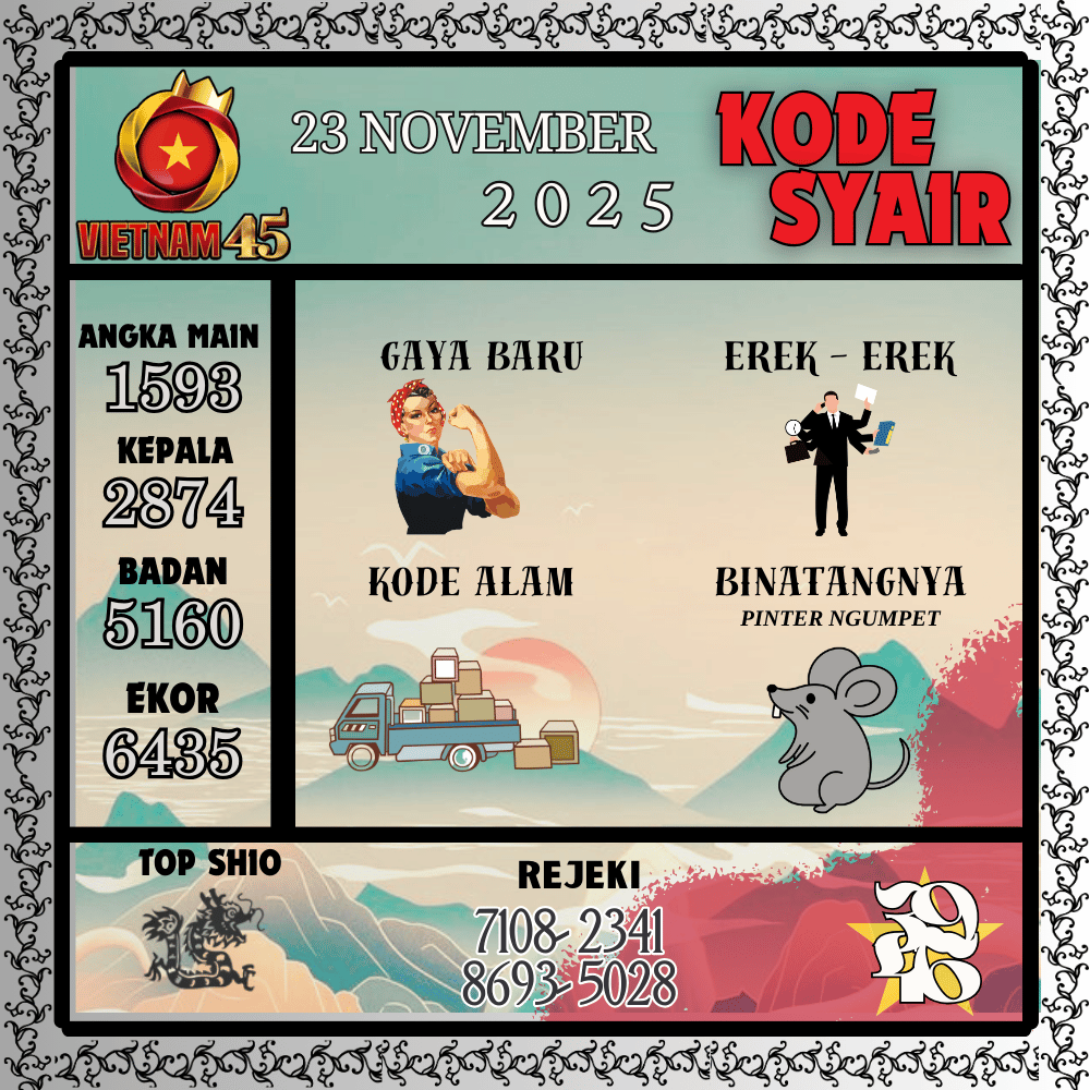 Kode Syair Vietnam Pools - November Pools