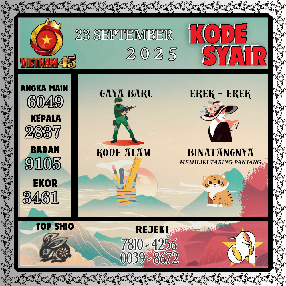 Kode Syair Vietnam Pools - September Pools