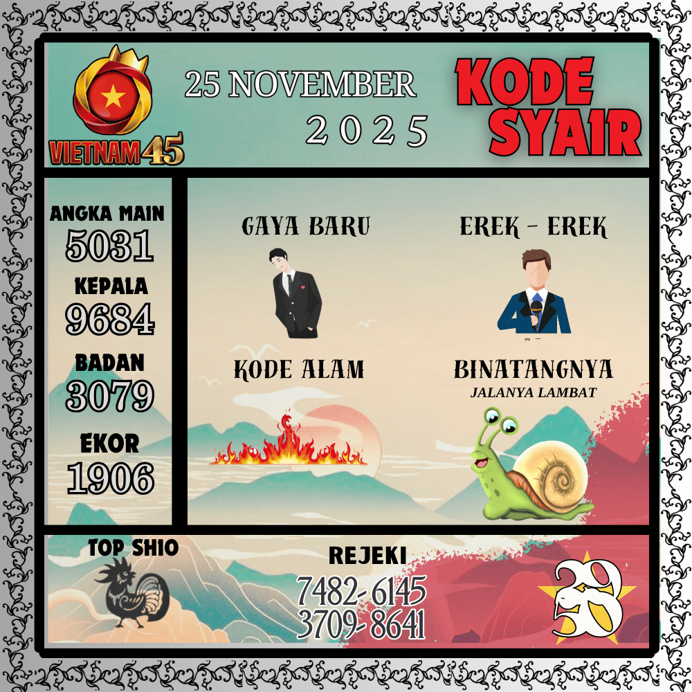 Kode Syair Vietnam Pools - November Pools