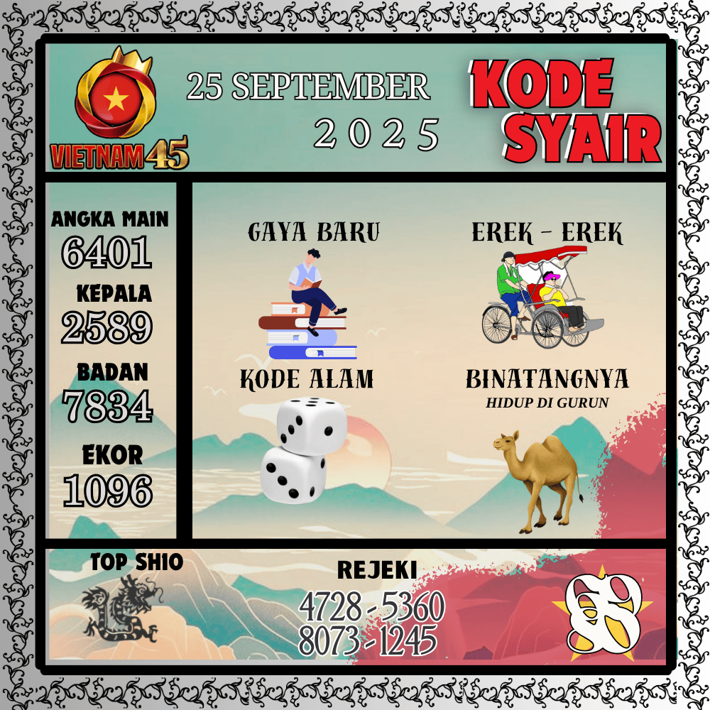 Kode Syair Vietnam Pools - September Pools