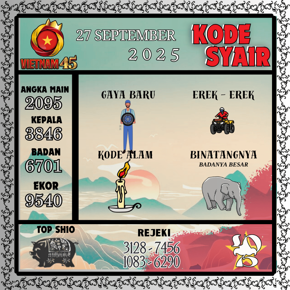 Kode Syair Vietnam Pools - September Pools