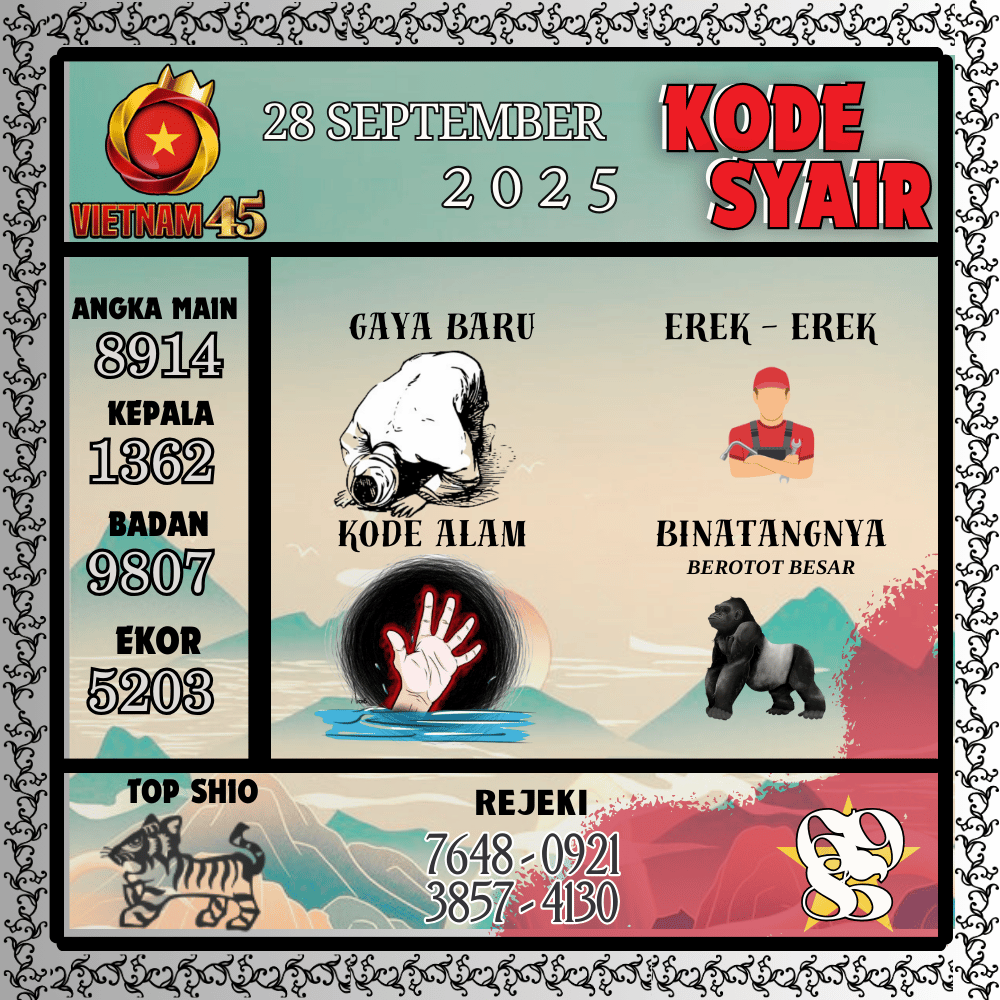 Kode Syair Vietnam Pools - September Pools