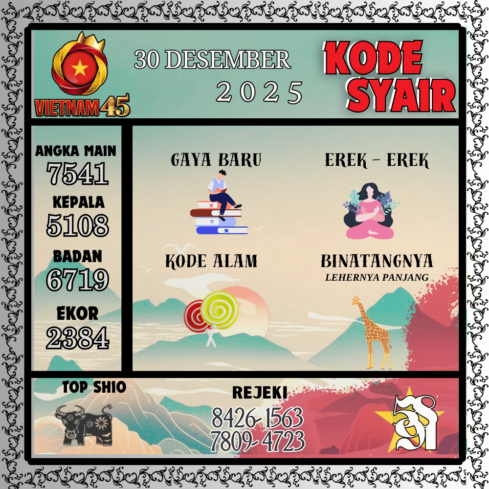 Kode Syair Vietnam Pools - Desember Pools