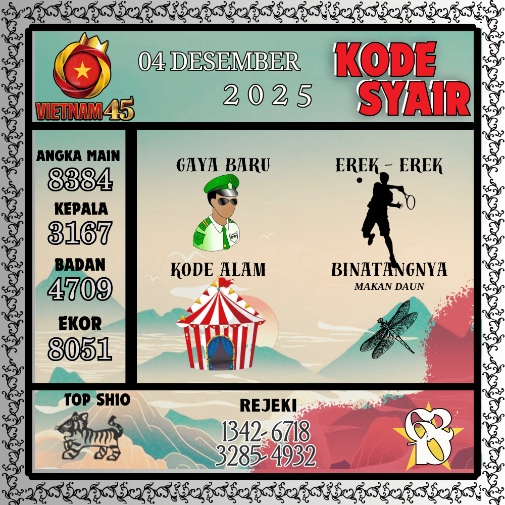 Kode Syair Vietnam Pools - Desember Pools