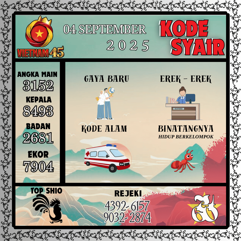 Kode Syair Vietnam Pools - September Pools