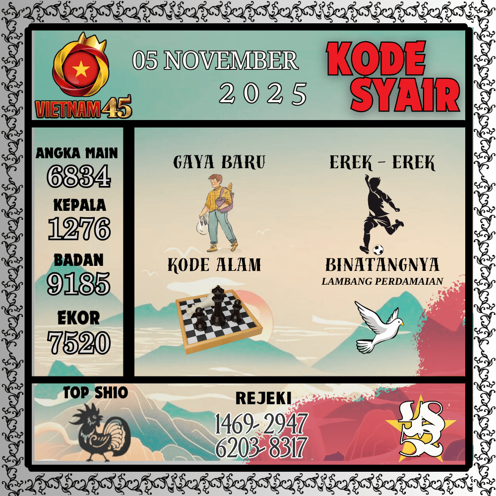 Kode Syair Vietnam Pools - November Pools